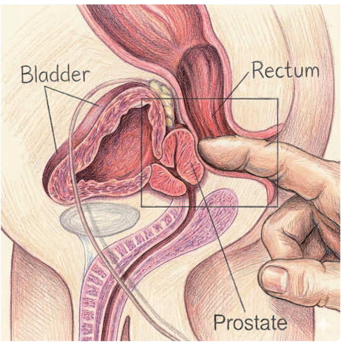 Рис. 1. Массаж предстательной железы