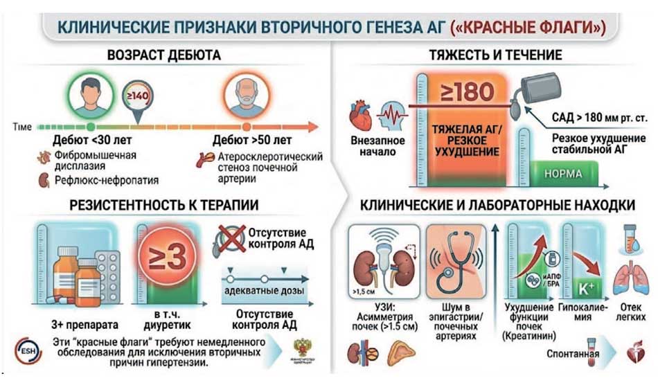 Рис. 3. Кисты почек и АГ